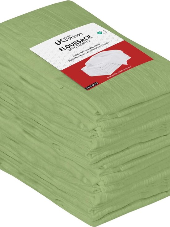 Other - Sage Green Flour Sack Towels [12 Pack-28 x 28 In]100% Cotton